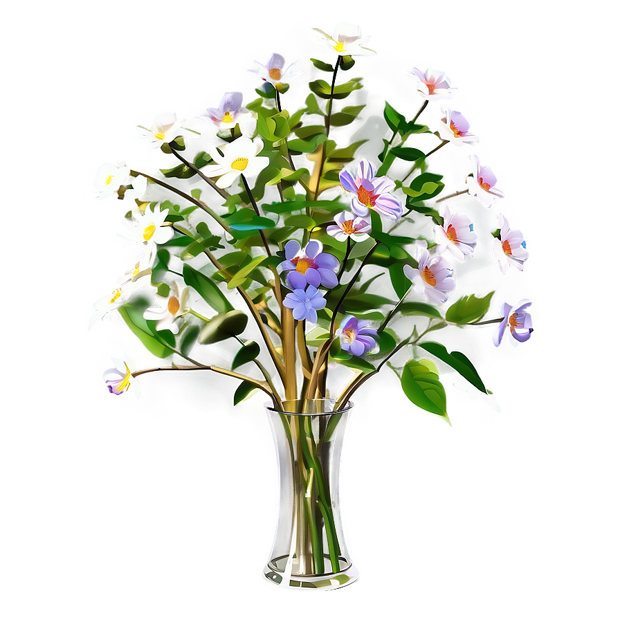 Flower Tree In Vase Png Dcm PNG Image