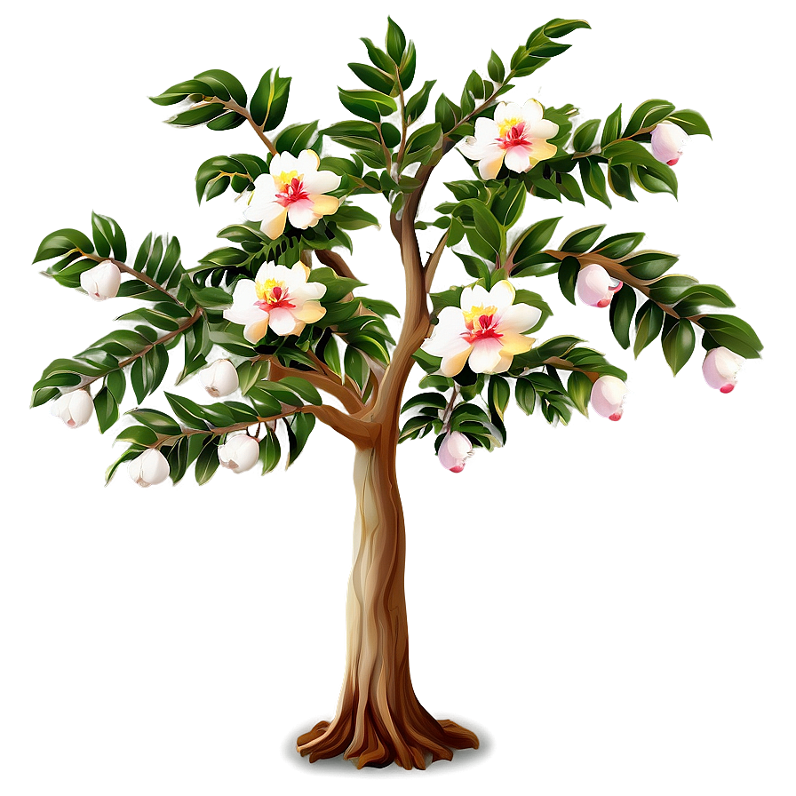 Flower Tree With Fruit Png Tnv PNG Image