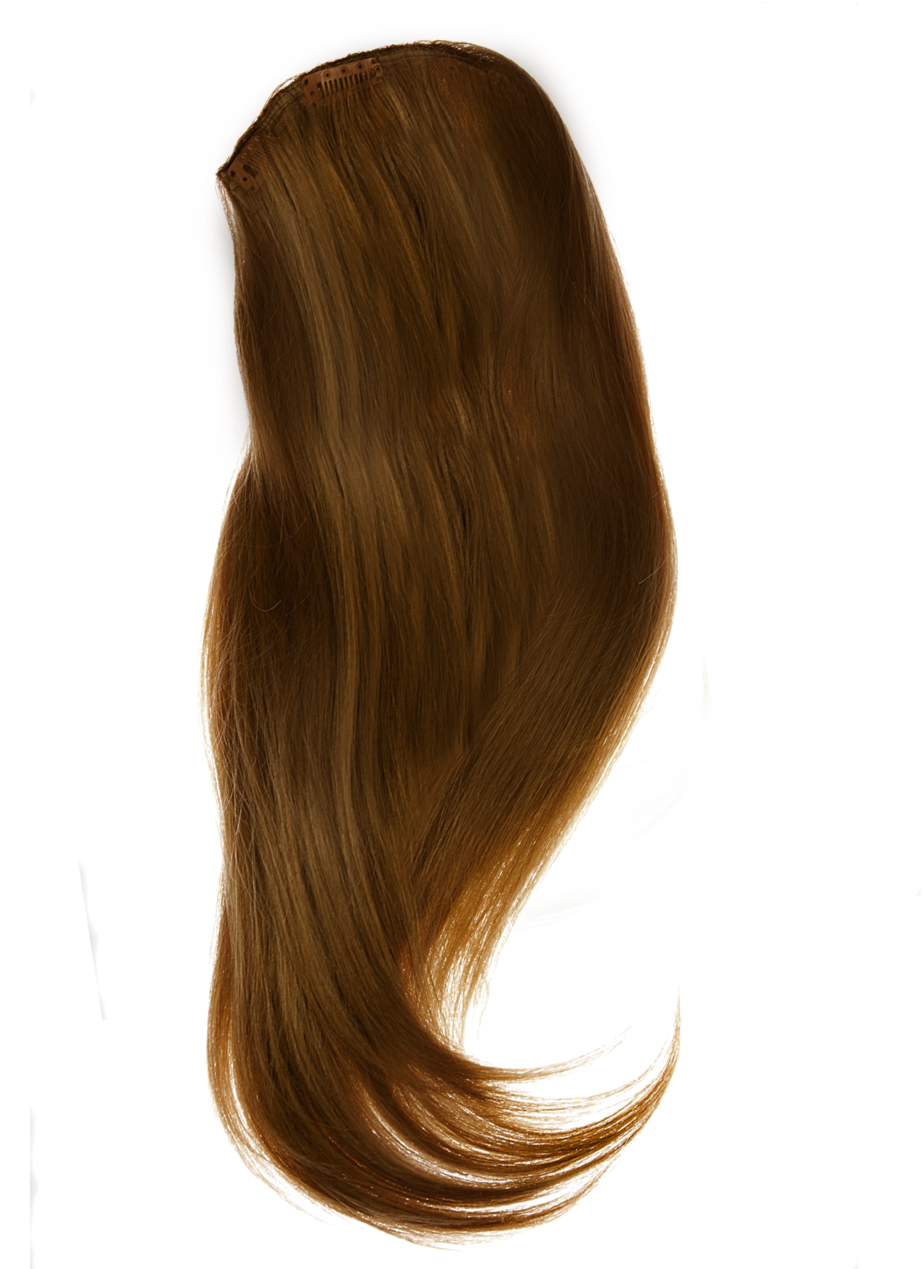 Flowing Brown Hair Illustration PNG Image