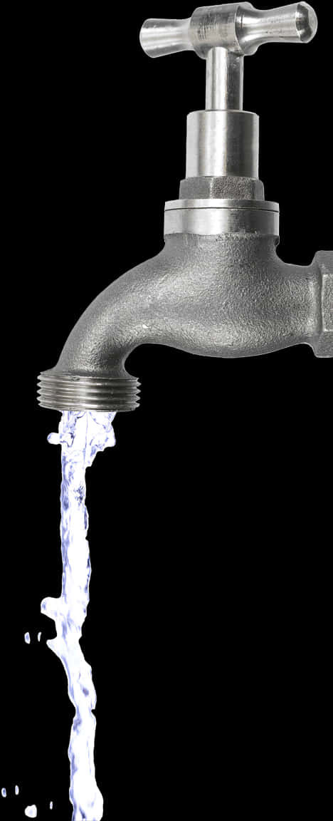 Flowing Water Tap PNG Image