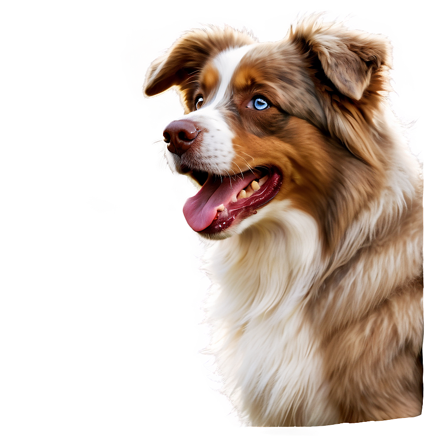 Fluffy Australian Shepherd Png 06202024 PNG Image