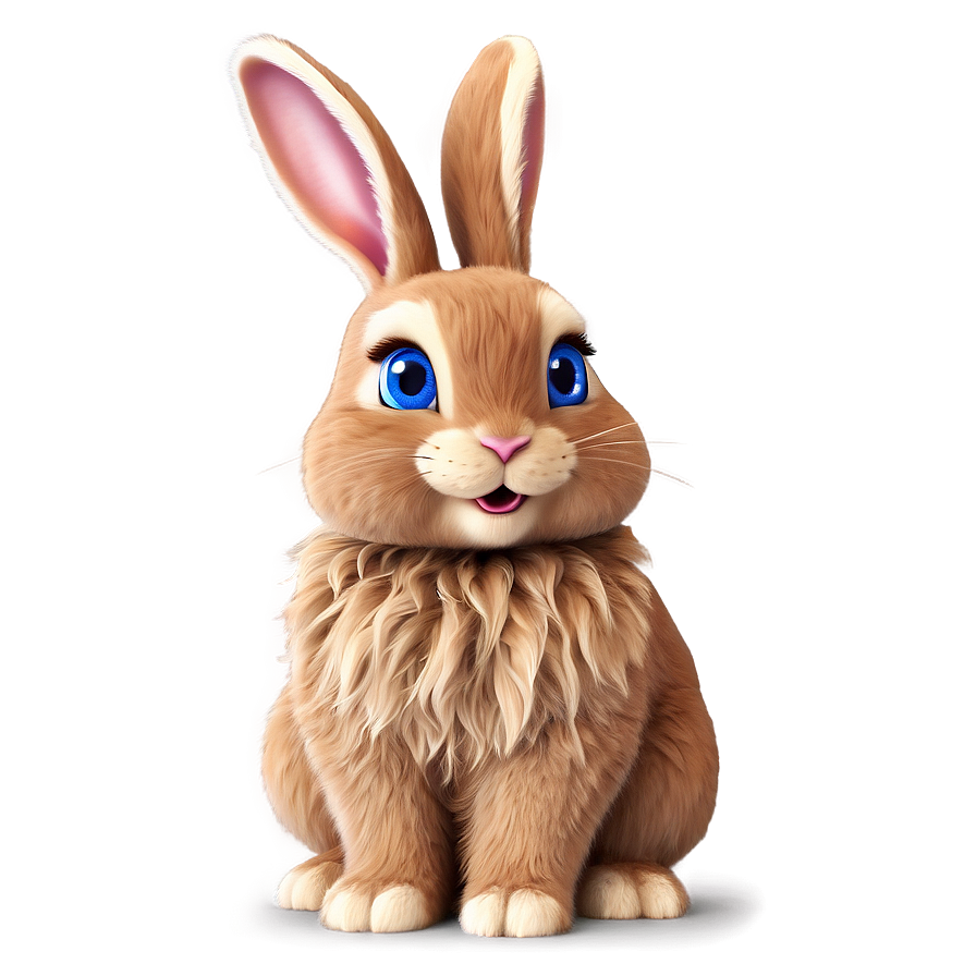 Fluffy Bunny Cartoon Png 92 PNG Image