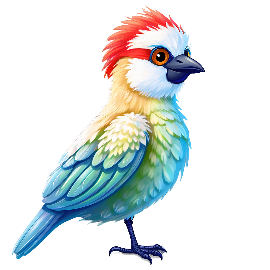 Fluffy Cartoon Bird Png 42 PNG Image