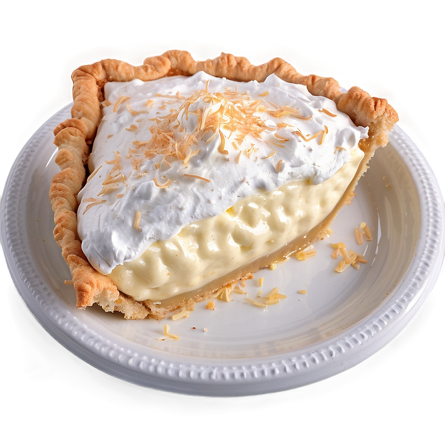 Fluffy Coconut Cream Pie Png 05232024 PNG Image