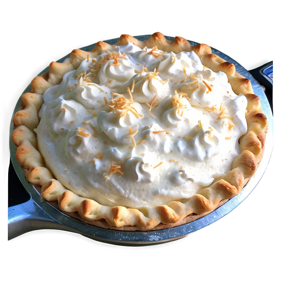 Fluffy Coconut Cream Pie Png Kfu43 PNG Image