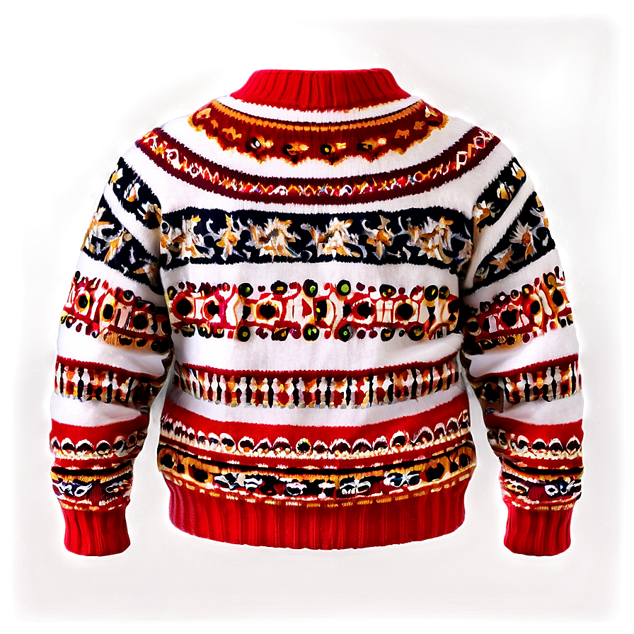 Fluffy Red Sweater Png 06292024 PNG Image