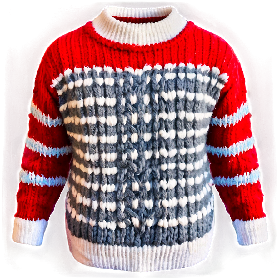 Fluffy Red Sweater Png Wsk66 PNG Image