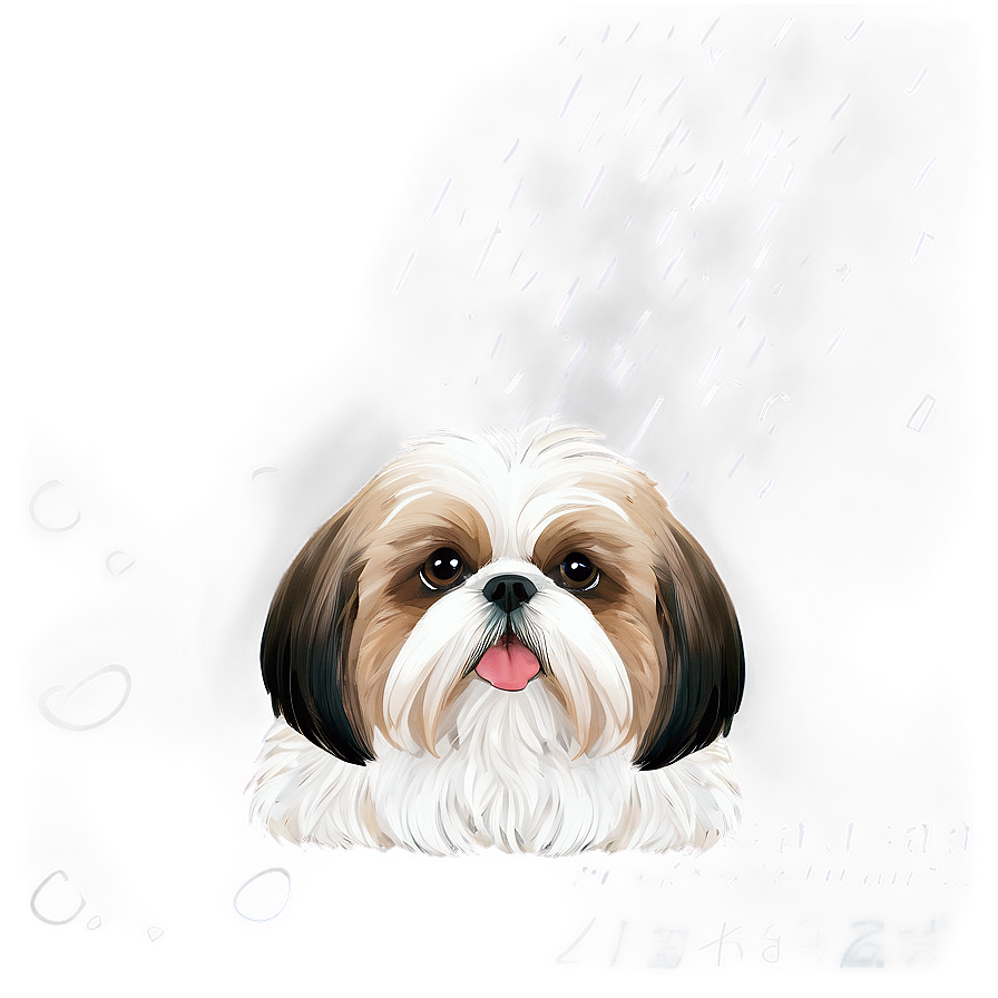 Fluffy Shih Tzu Coat Png Nmh PNG Image