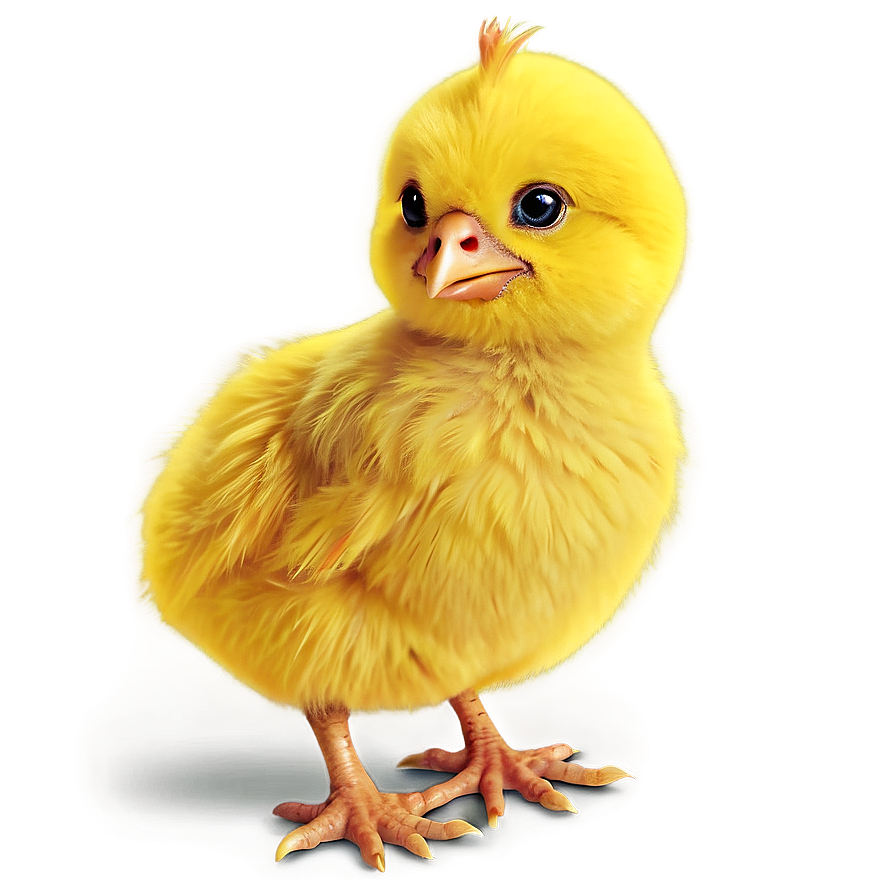 Fluffy Yellow Chick Cartoon Png 14 PNG Image