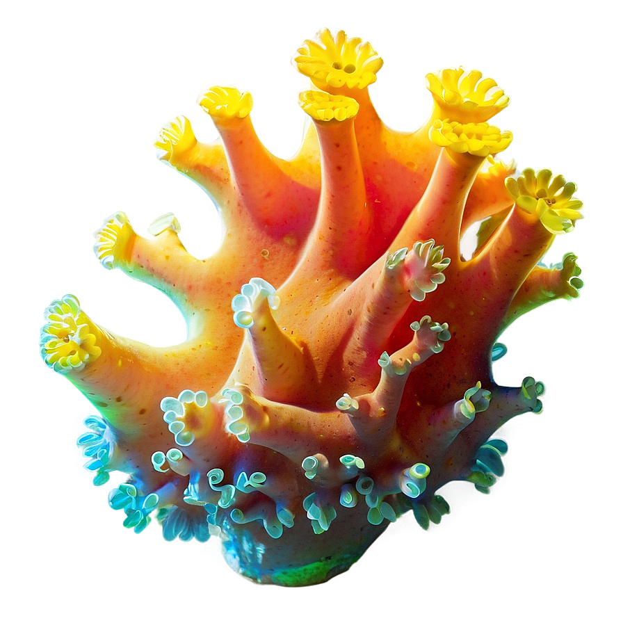 Fluorescent Coral Underwater Png Fhr PNG Image