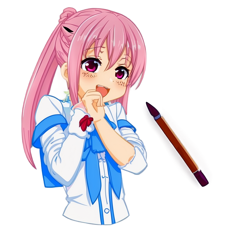 Flustered Anime Blush Png 05232024 PNG Image