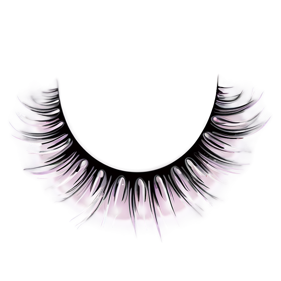 Fluttery Lashes Illustration Png 06122024 PNG Image