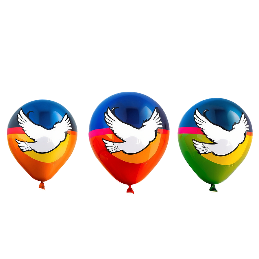 Flying Birds Balloon Png 74 PNG Image