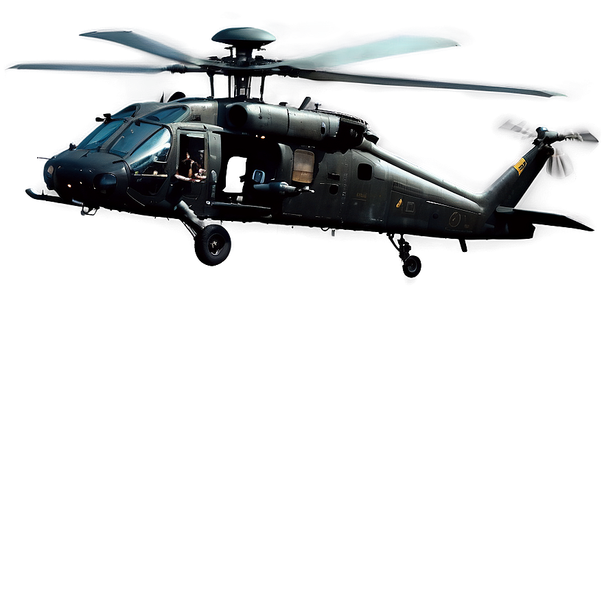 Flying Black Hawk Helicopter Png Fhs3 PNG Image