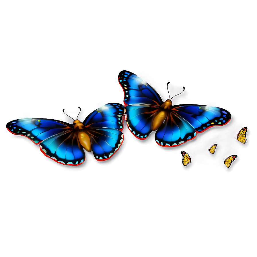 Flying Butterflies Png Rlc PNG Image