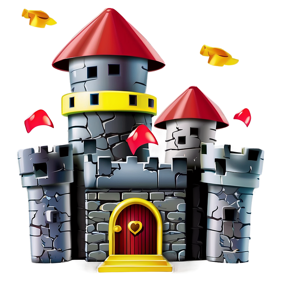 Flying Cartoon Castle Png 6 PNG Image