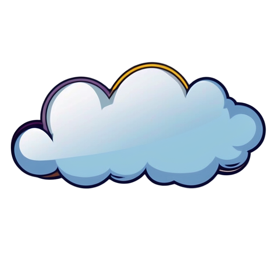 Flying Cloud Cartoon Png Yeg PNG Image