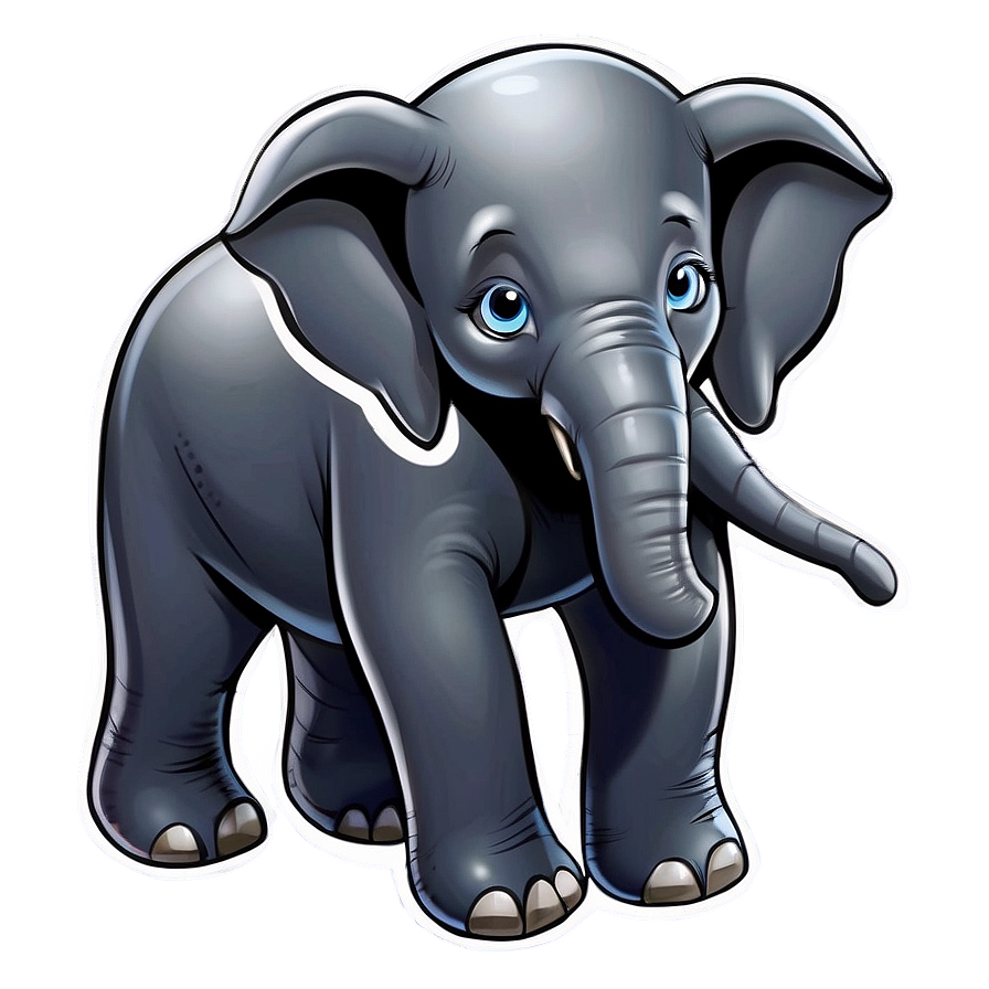 Flying Elephant Cartoon Png 06212024 PNG Image