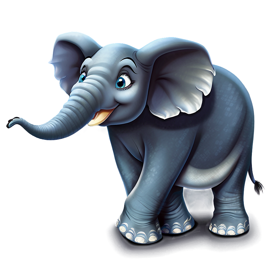 Flying Elephant Cartoon Png Odb PNG Image