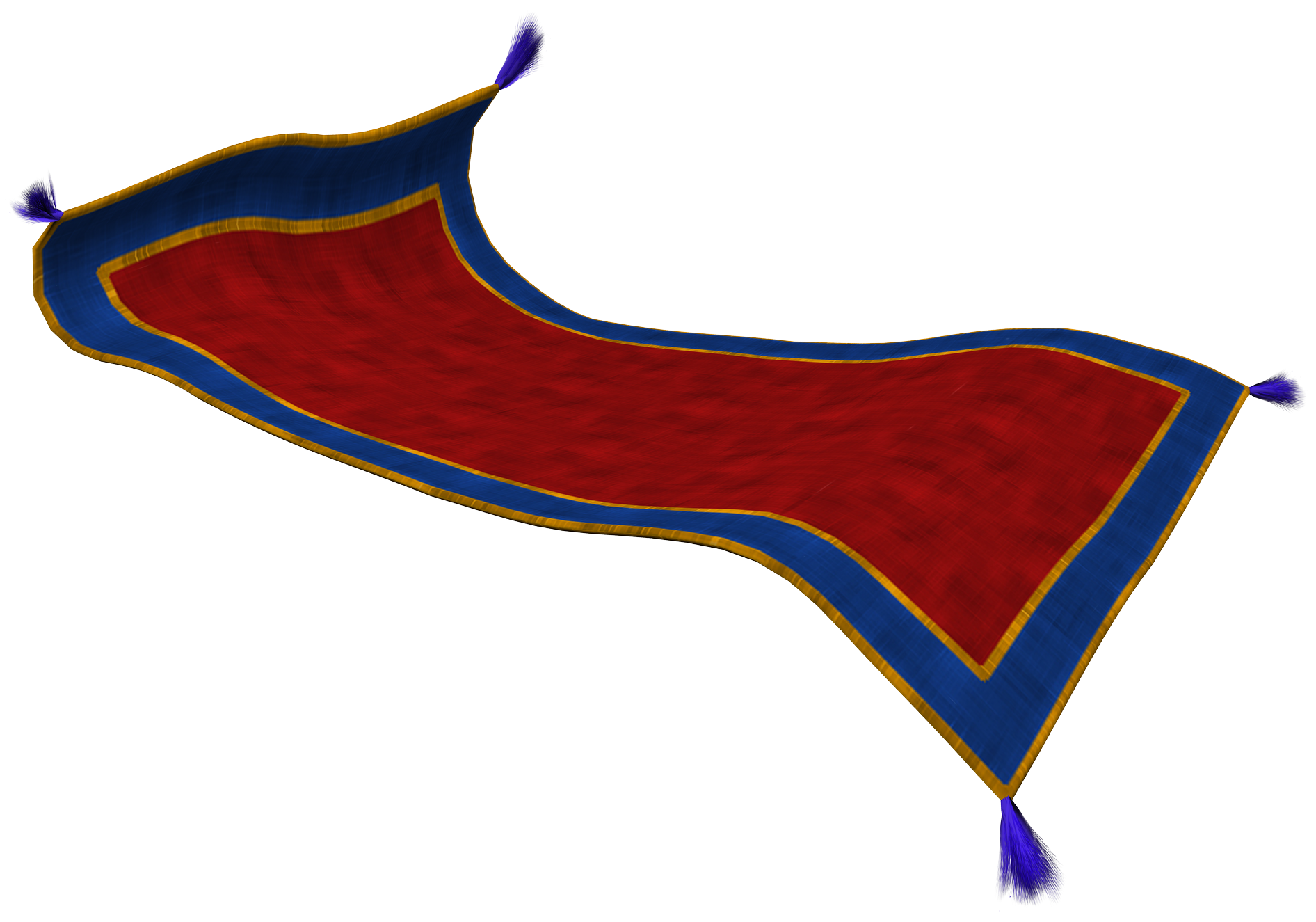 Flying Magic Carpet3 D Render PNG Image