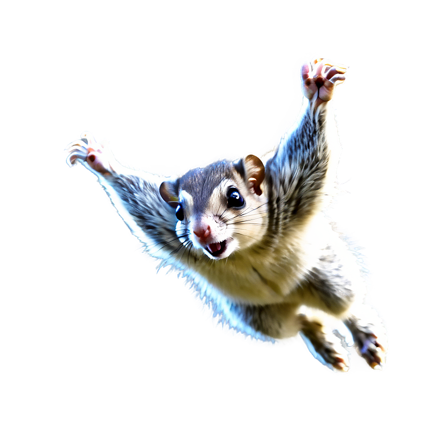 Flying Squirrel In Action Png Mcr PNG Image