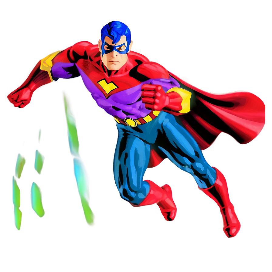 Flying Superhero Figure Png 06242024 PNG Image