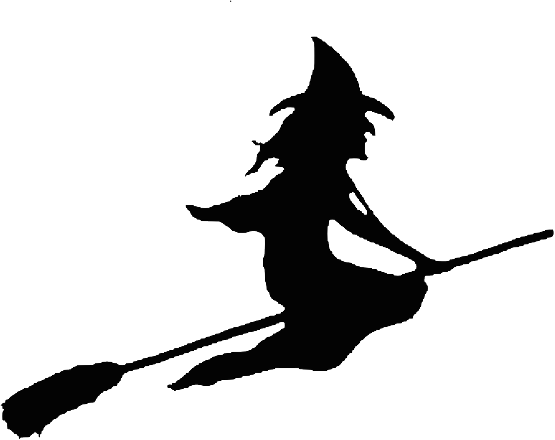 Flying Witch Silhouette.png PNG Image