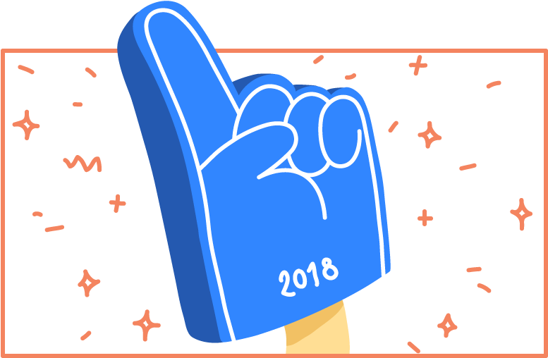 Foam Finger Celebration2018 PNG Image