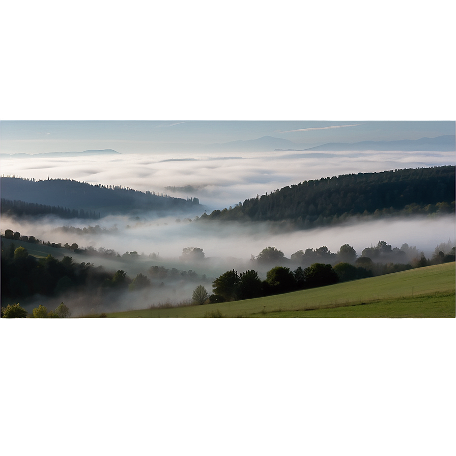 Foggy Landscape Transparent Png Lml37 PNG Image