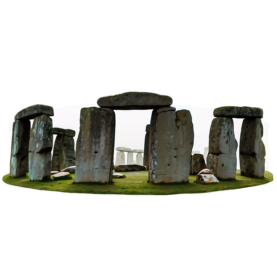 Foggy Morning At Stonehenge Png Krr PNG Image