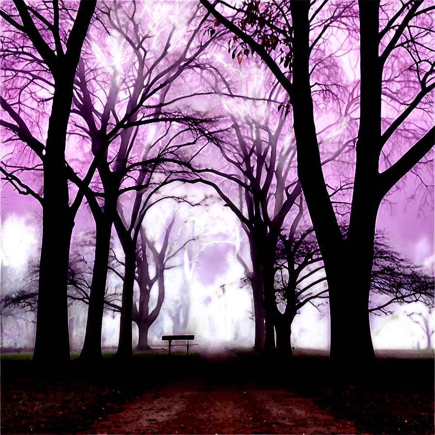 Foggy Park Png Tss PNG Image