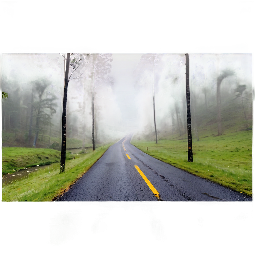 Foggy Road Png Tlq PNG Image