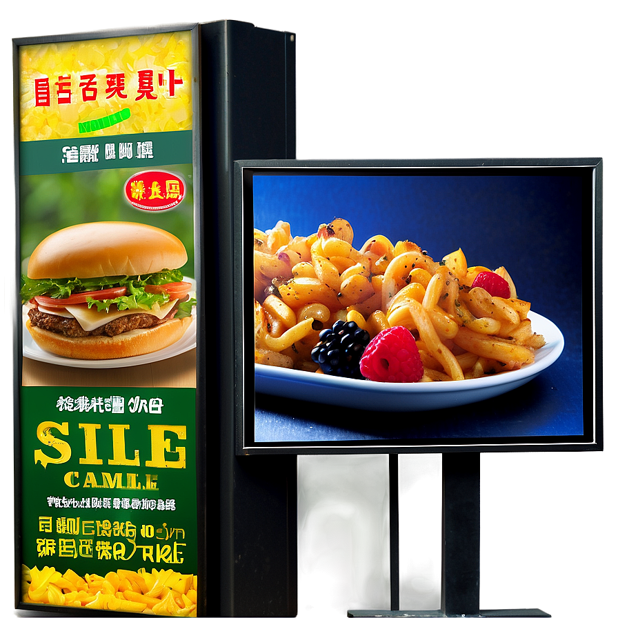 Food Advertisement Billboard Png Xed34 PNG Image