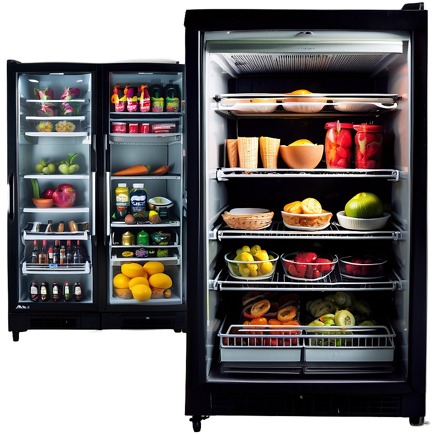 Food Showcase Fridge Png Vci98 PNG Image