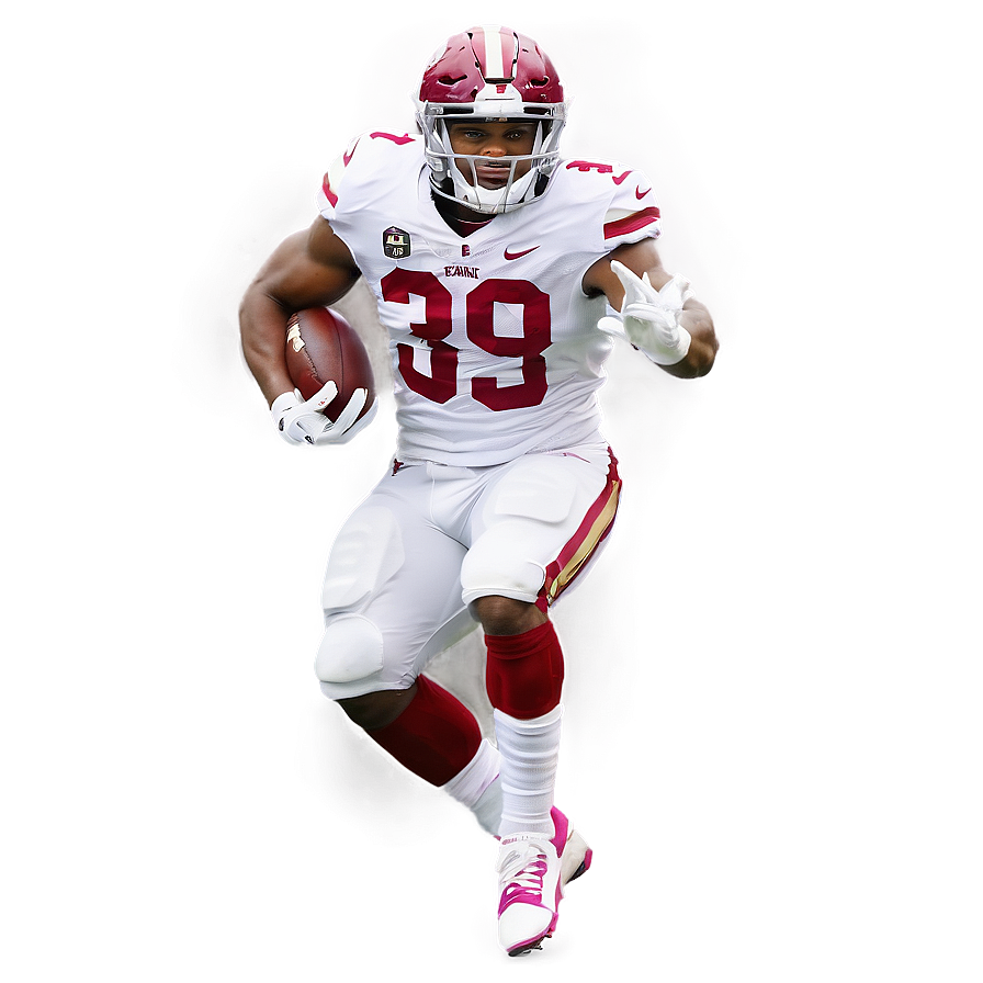 Football Player Action Pose PNG Image