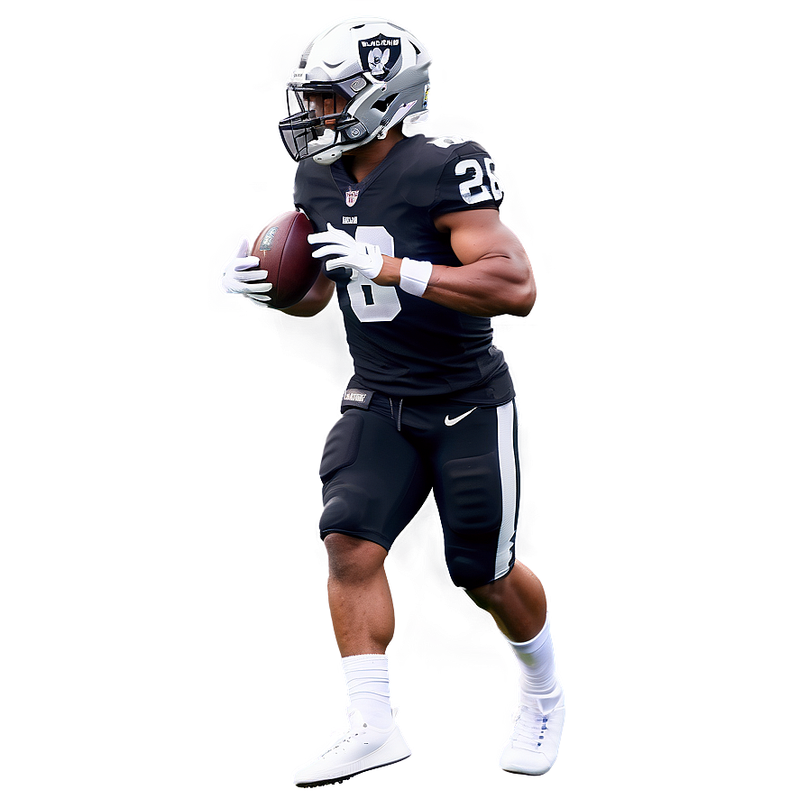 Football Player Action Pose PNG Image