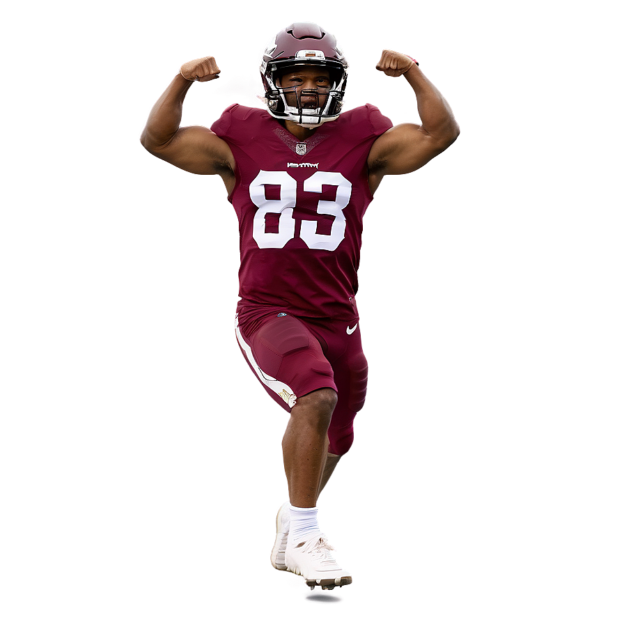 Football Player Celebration Pose PNG Image