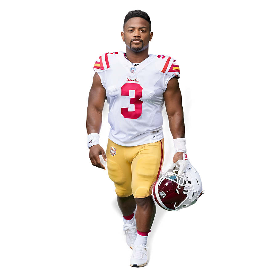 Football Player Josh Jacobs Number3 PNG Image