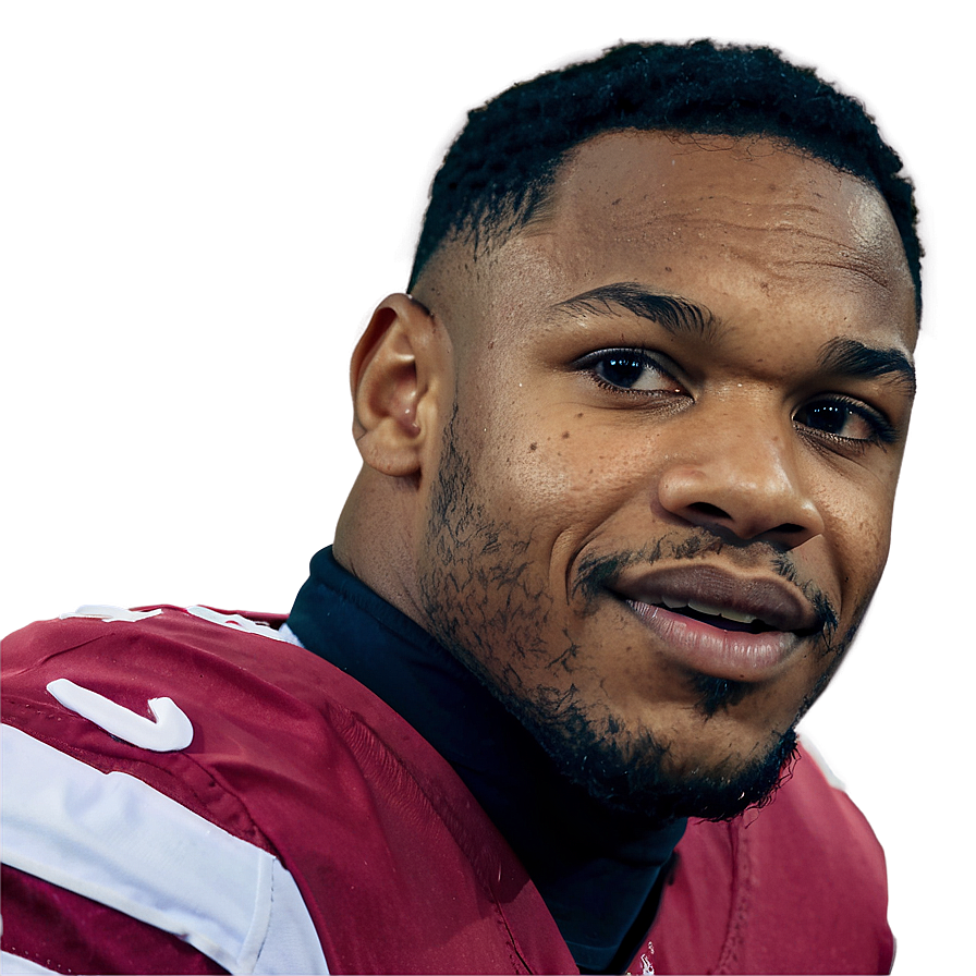 Football Player Portrait Josh Jacobs PNG Image