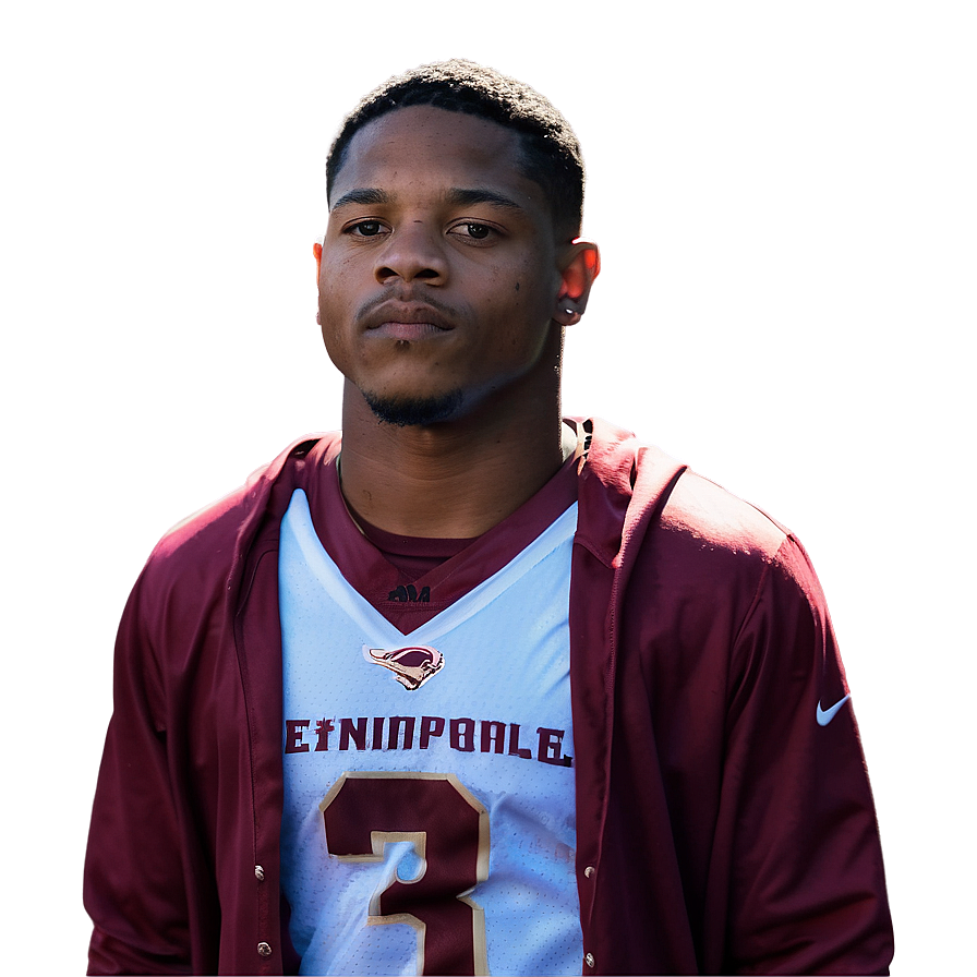 Football Player Portrait Josh Jacobs PNG Image