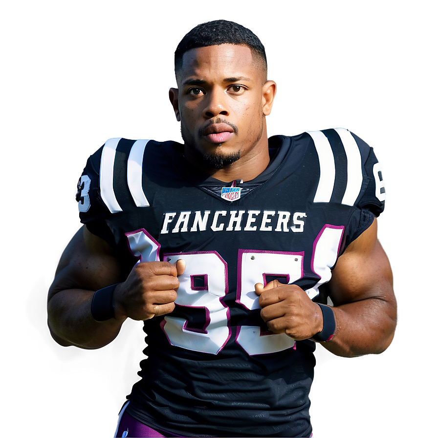 Football Player Pose Josh Jacobs PNG Image