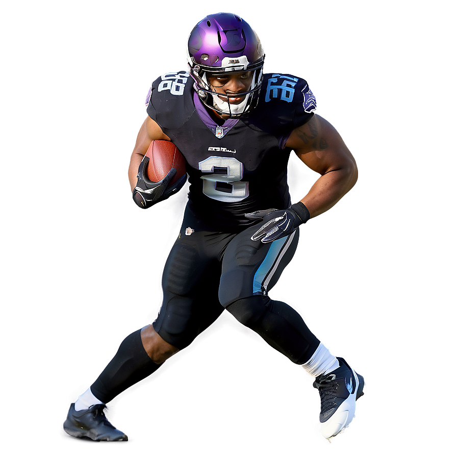 Football Playerin Action PNG Image