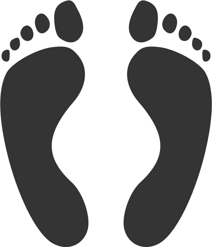 Footprint Icon Graphic PNG Image