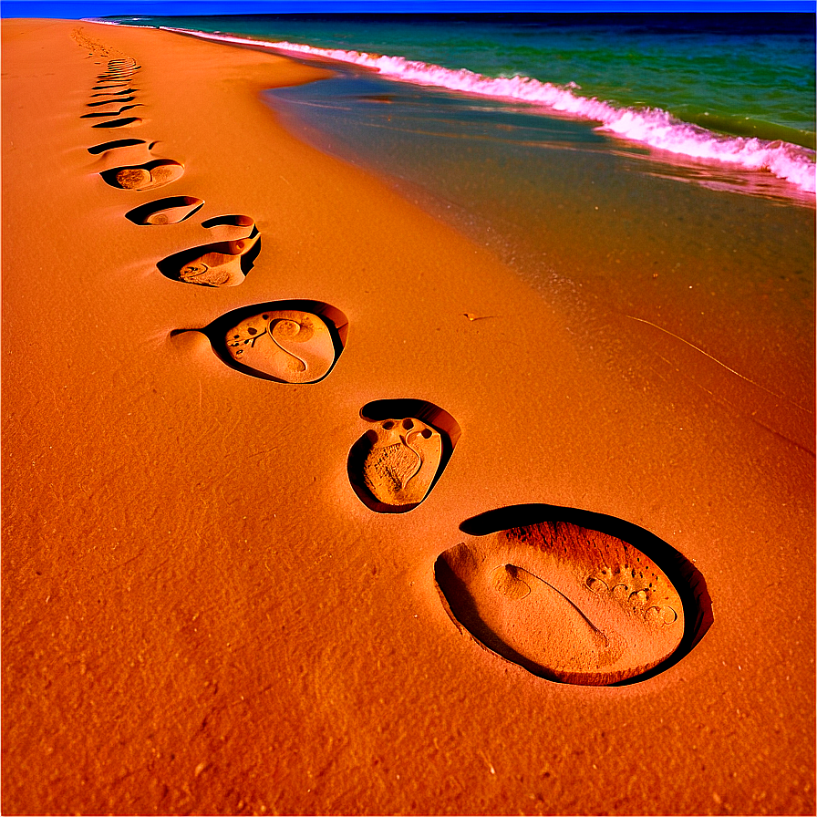 Footprints In Sand Png 16 PNG Image