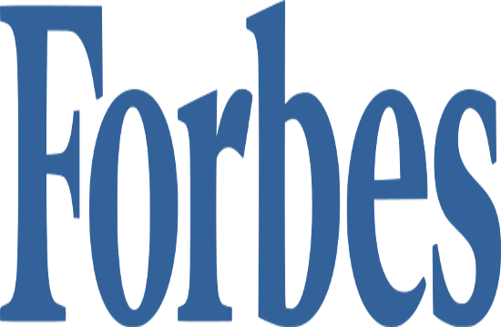 Forbes Logo Blueon Transparent PNG Image