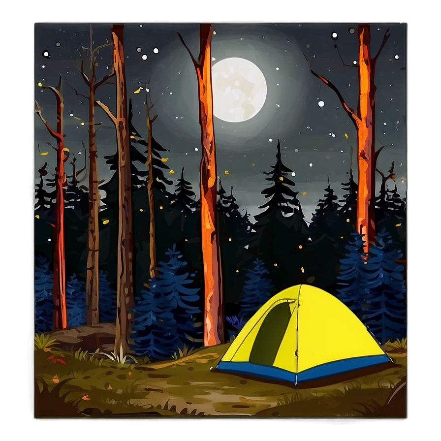 Forest Camping Under Stars Png 57 PNG Image