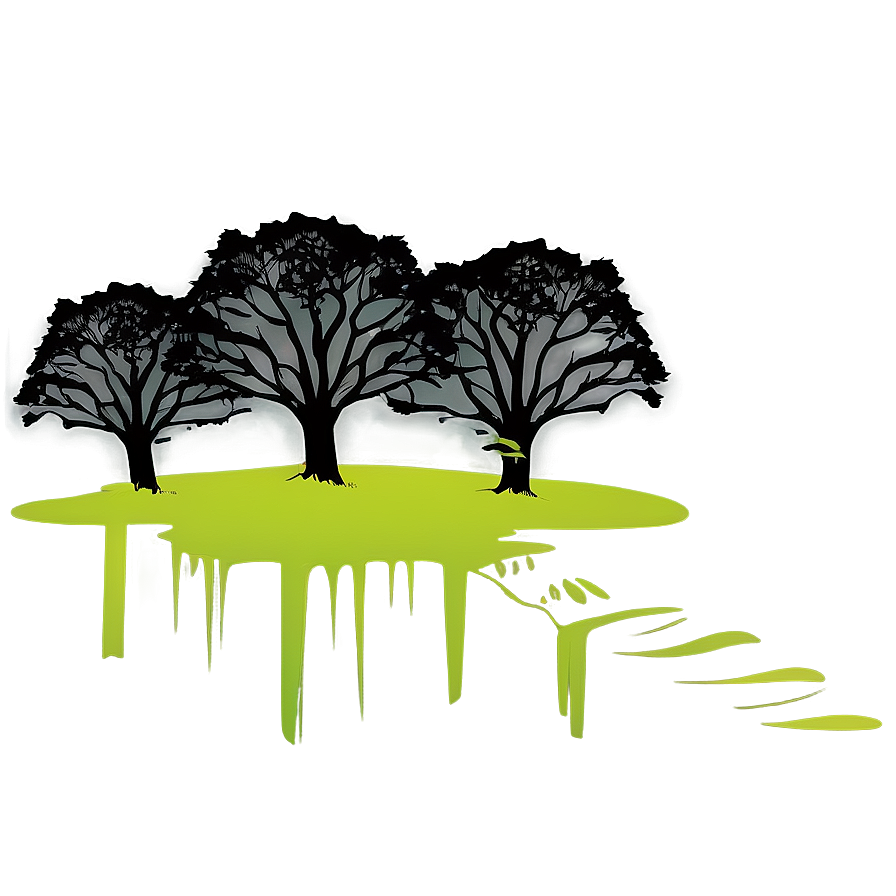 Forest Edge Tree Silhouette Png Rph PNG Image