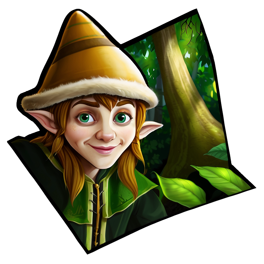 Forest Elf Illustration Png Whh PNG Image