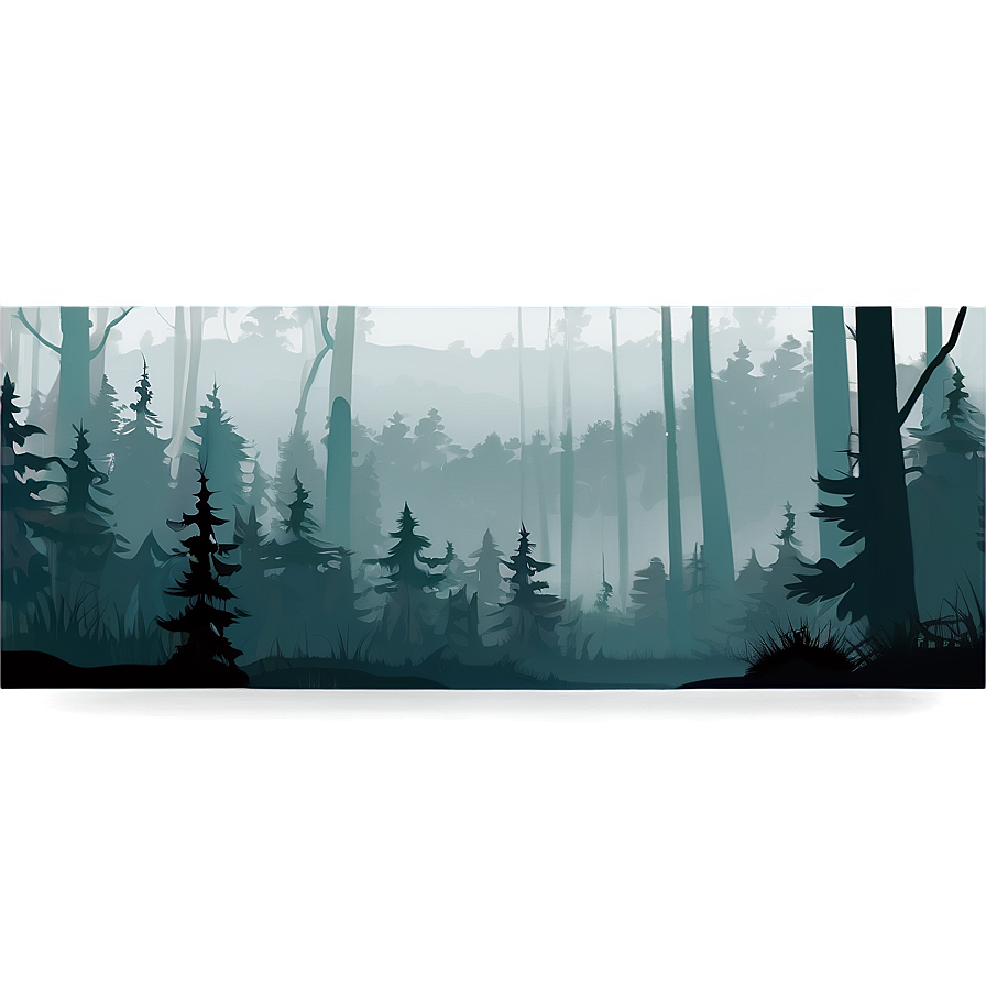 Forest Foggy Morning Clipart Png 18 PNG Image