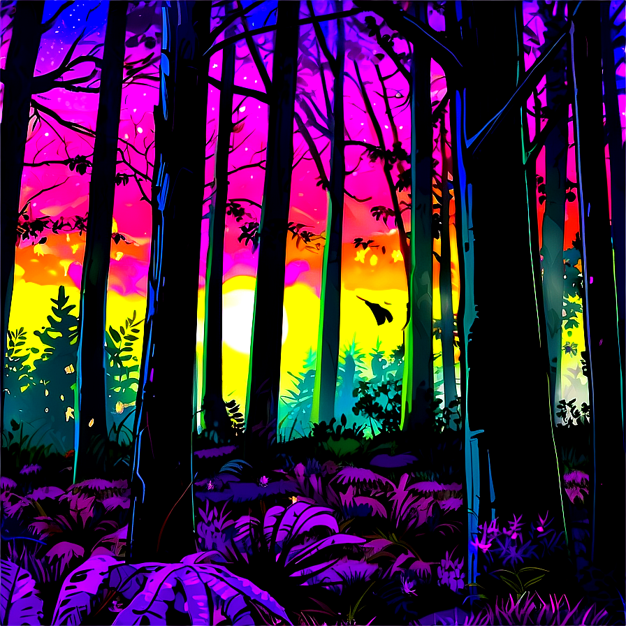 Forest Magical Twilight Png 05032024 PNG Image